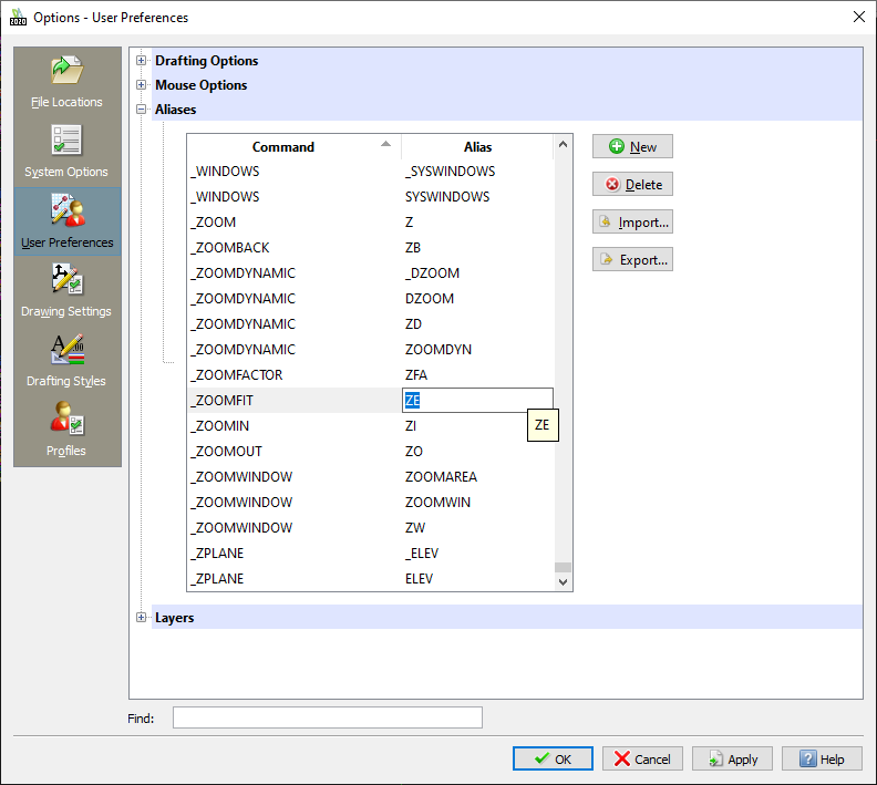 Draftsight 2020 custom alias commands draftsight blog draftsight blog