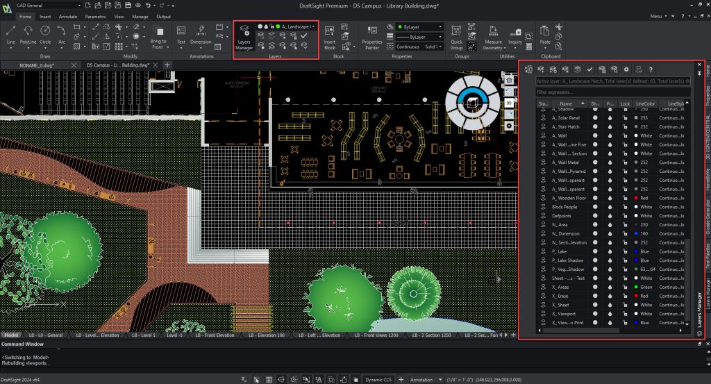 A Guide to DraftSight 2024's Layers Manager Palette DraftSight Blog